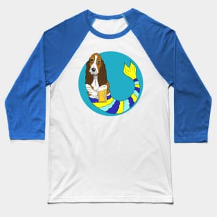 Fred the Basset Hound Mermutt Baseball T-Shirt